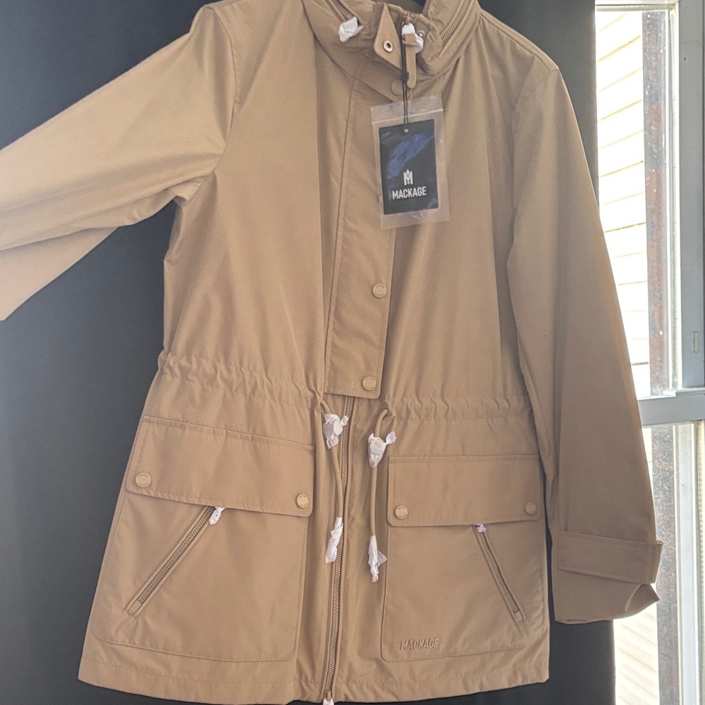 Mackage Beige Utility Jacket for Women